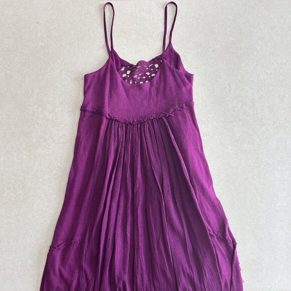 RARE Free People Spanish Dancer Dress in Fuschia ASO Gabriella Montez - Picture 8 of 12